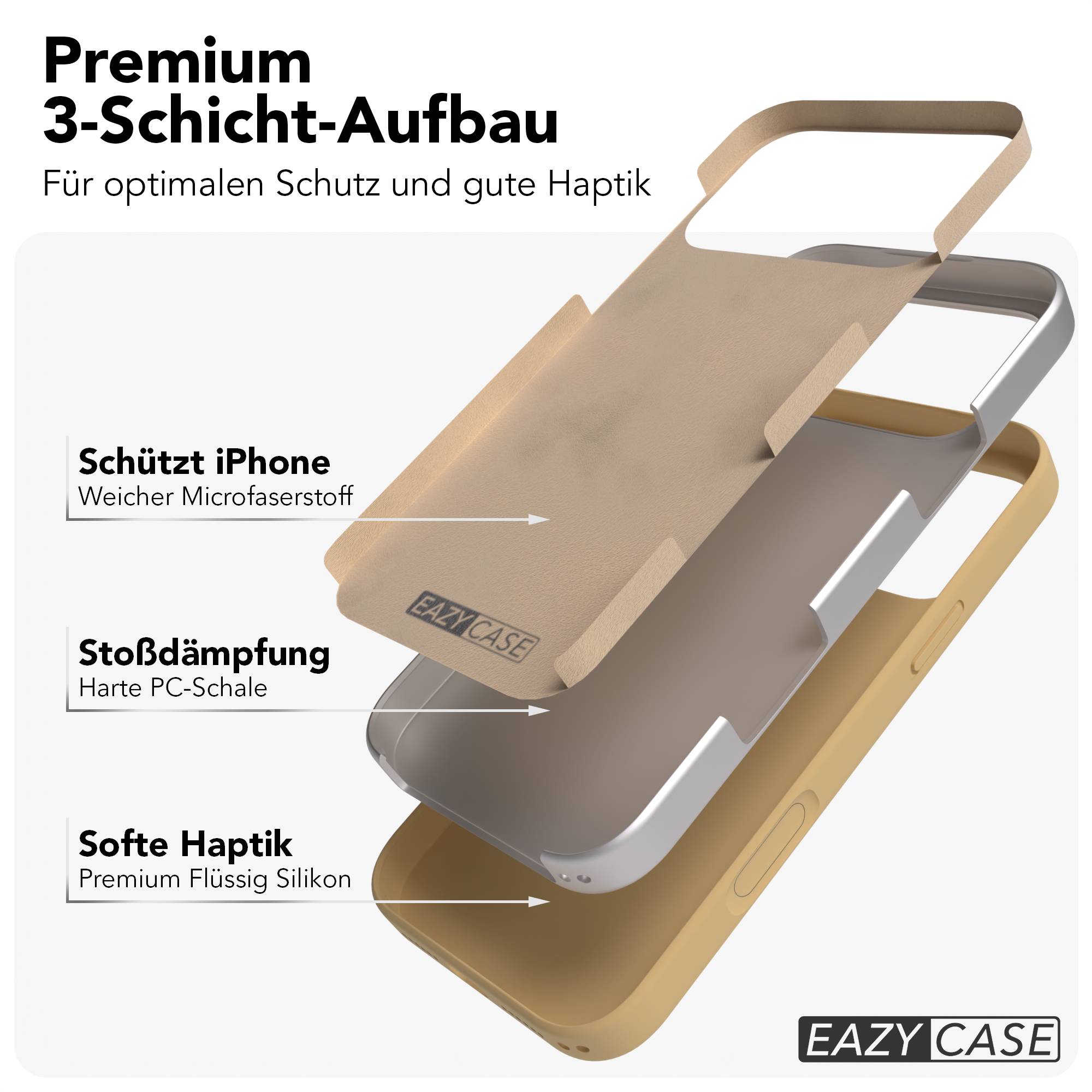 iPhone 17 Pro Max Premium Silikonhülle mit Kameraschutz von EAZY CASE 