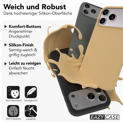 iPhone 17 Pro Max Premium Silikonhülle mit Kameraschutz von EAZY CASE 