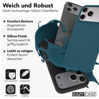 iPhone 17 Pro Max Premium Silikonhülle mit Kameraschutz von EAZY CASE 