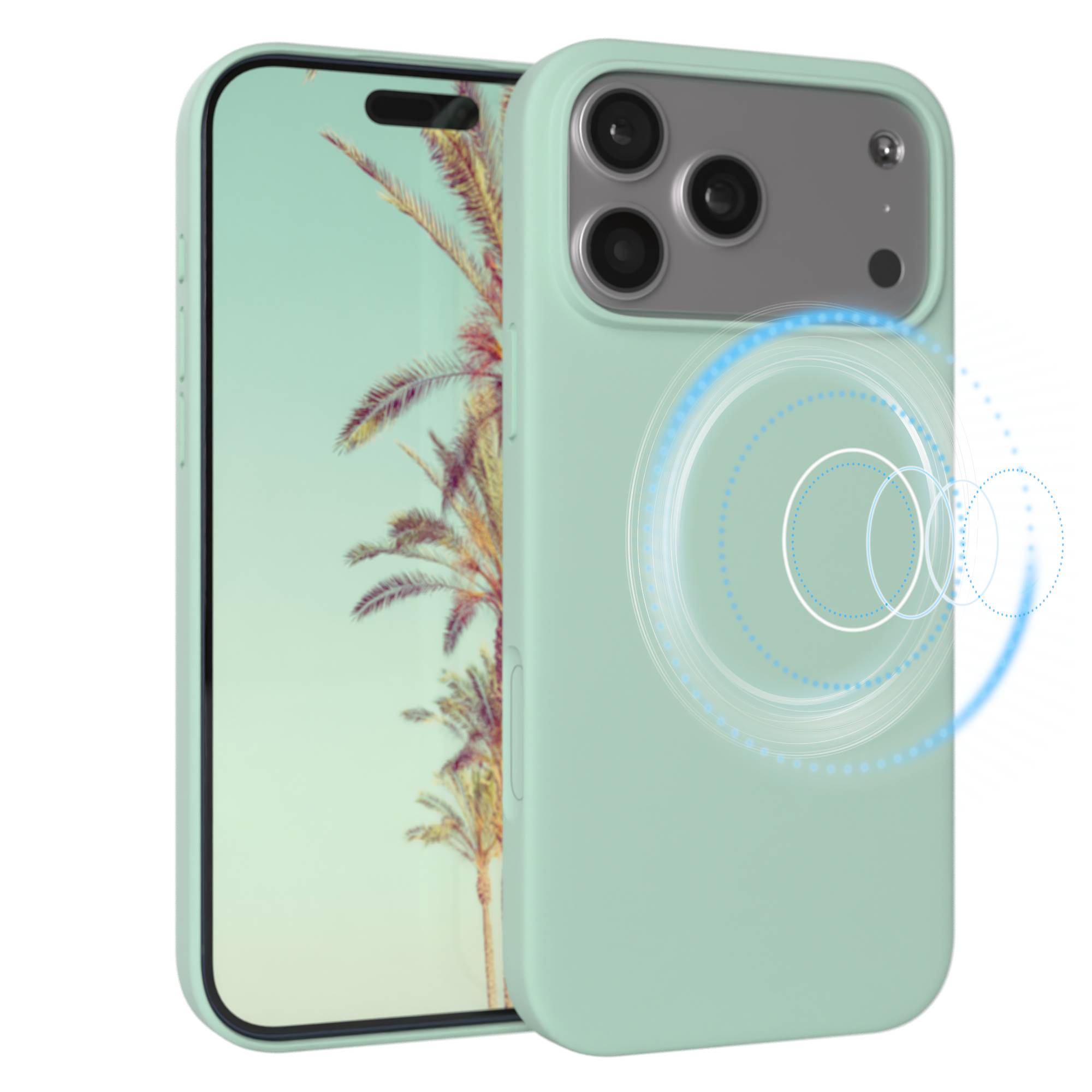 iPhone 17 Pro Max premium Silikonhülle mit MagSafe