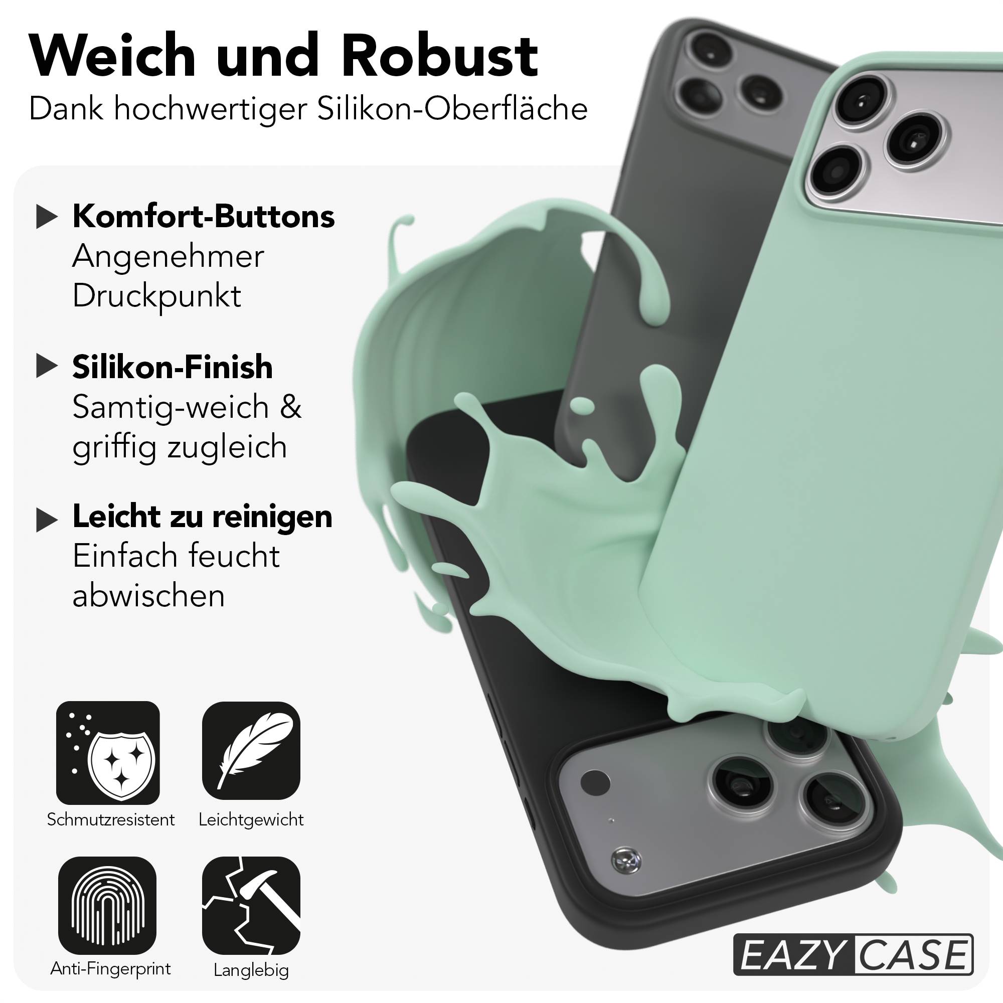 iPhone 17 Pro Max premium Silikonhülle mit MagSafe