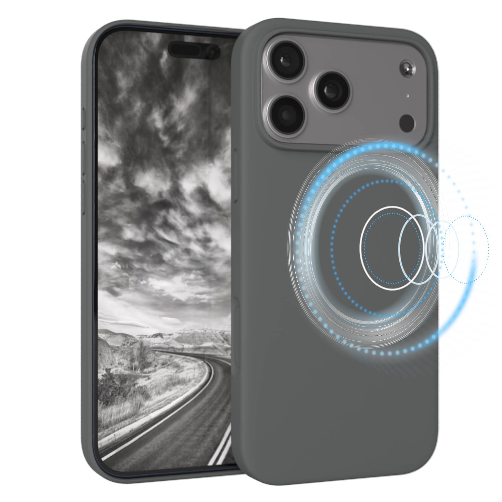 iPhone 17 Pro Max premium Silikonhülle mit MagSafe