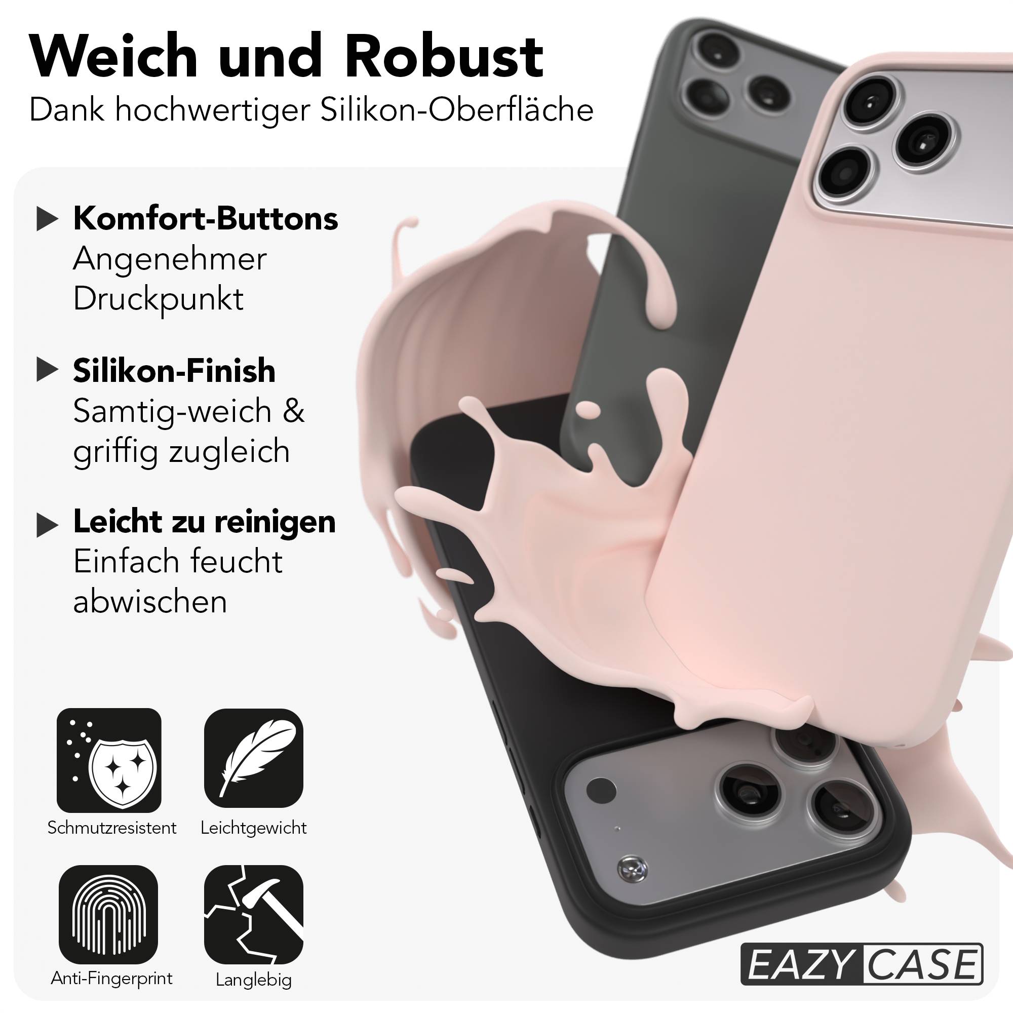 iPhone 17 Pro Max premium Silikonhülle mit MagSafe
