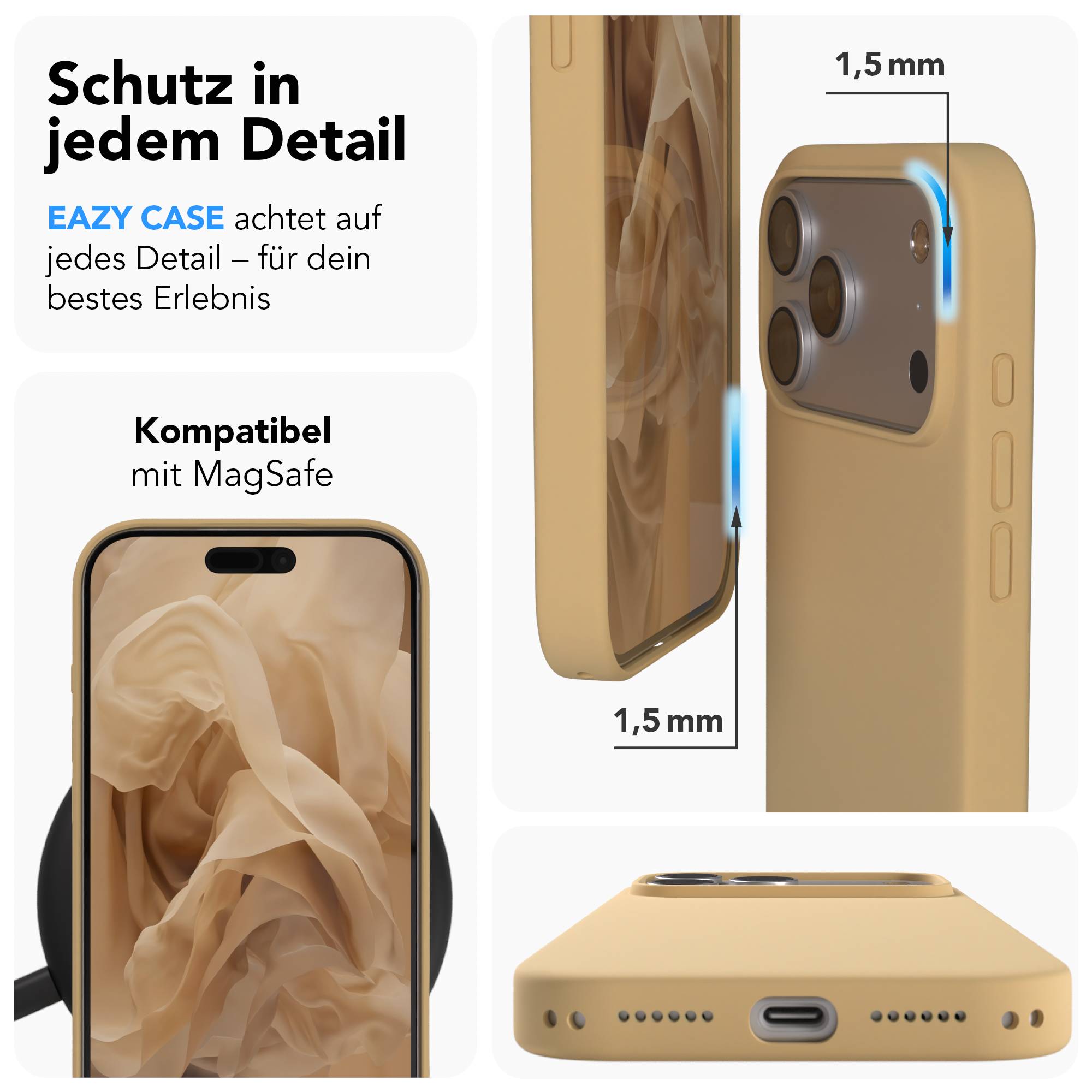 iPhone 17 Pro Max premium Silikonhülle mit MagSafe