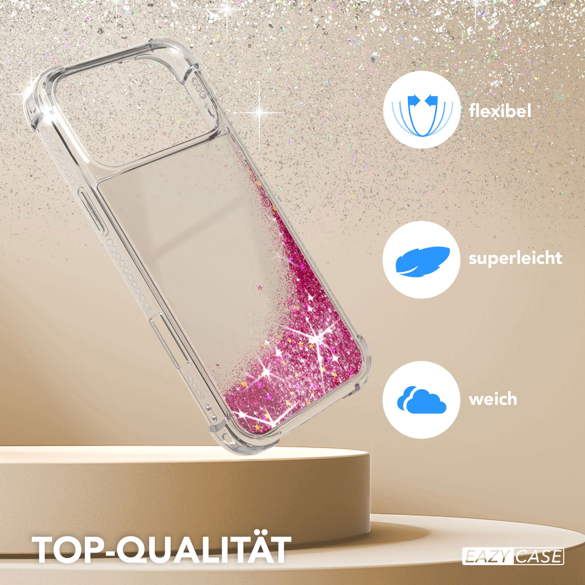 iPhone 17 Pro Max Glitzerhülle