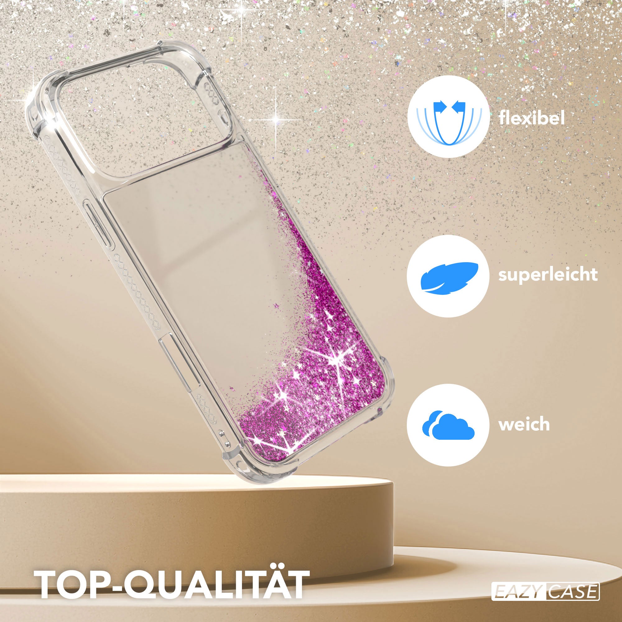 iPhone 17 Pro Max Glitzerhülle