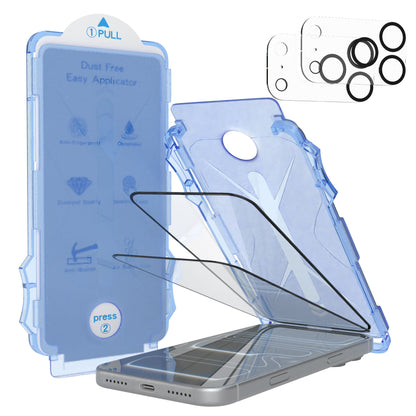 iPhone 17 Pro Max 2er Set Glasfolie + Installationsrahmen