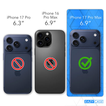iPhone 17 Pro Max Silikonhülle transparent mit Kameraschutz von EAZY CASE 