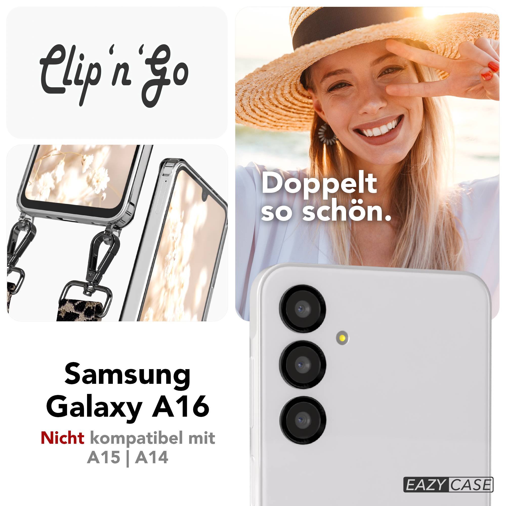 Samsung Galaxy A16 Handykette mit MagSafe und Boho Band verstellbar 