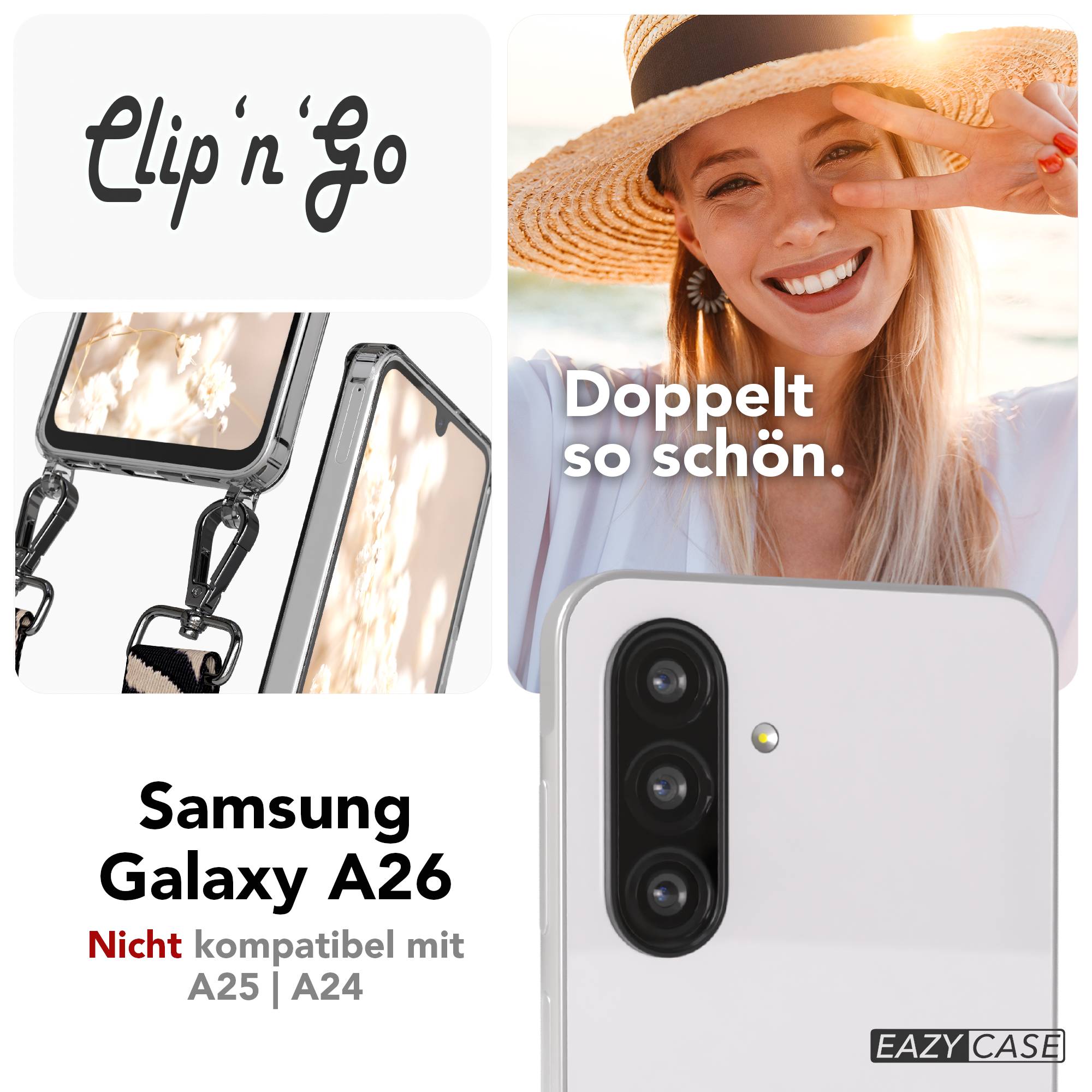 Samsung Galaxy A26 Handykette MagSafe Boho Band verstellbar Umhängen 