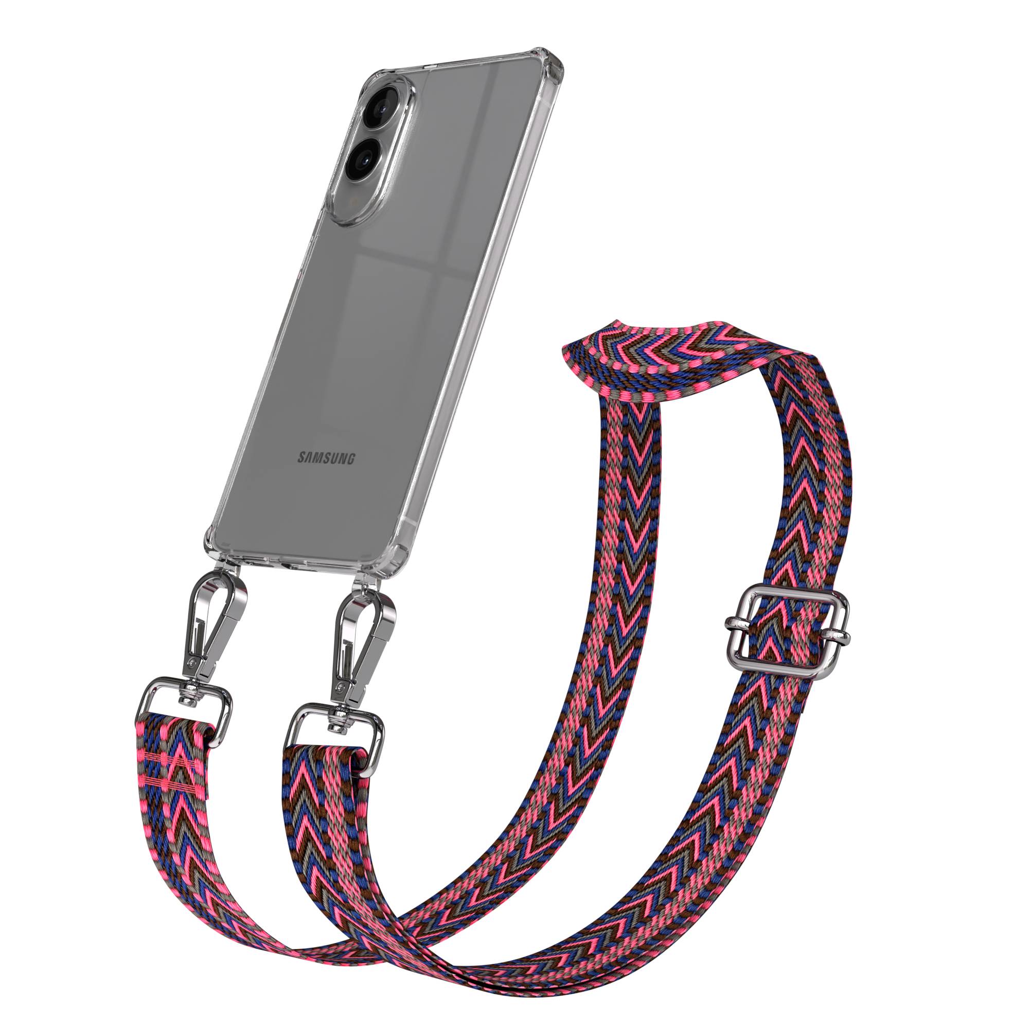 Samsung Galaxy S25 Edge Handykette mit Boho Band und verstellbarem Trageriemen 