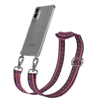 Samsung Galaxy S25 Edge Handykette mit Boho Band und verstellbarem Trageriemen 