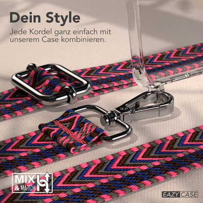 Samsung Galaxy S25 Edge Handykette mit Boho Band und verstellbarem Trageriemen 