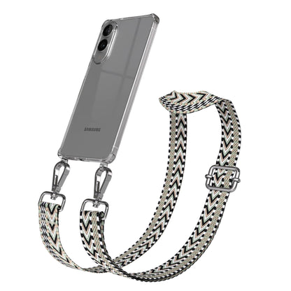 Samsung Galaxy S25 Edge Handykette mit Boho Band und verstellbarem Trageriemen 