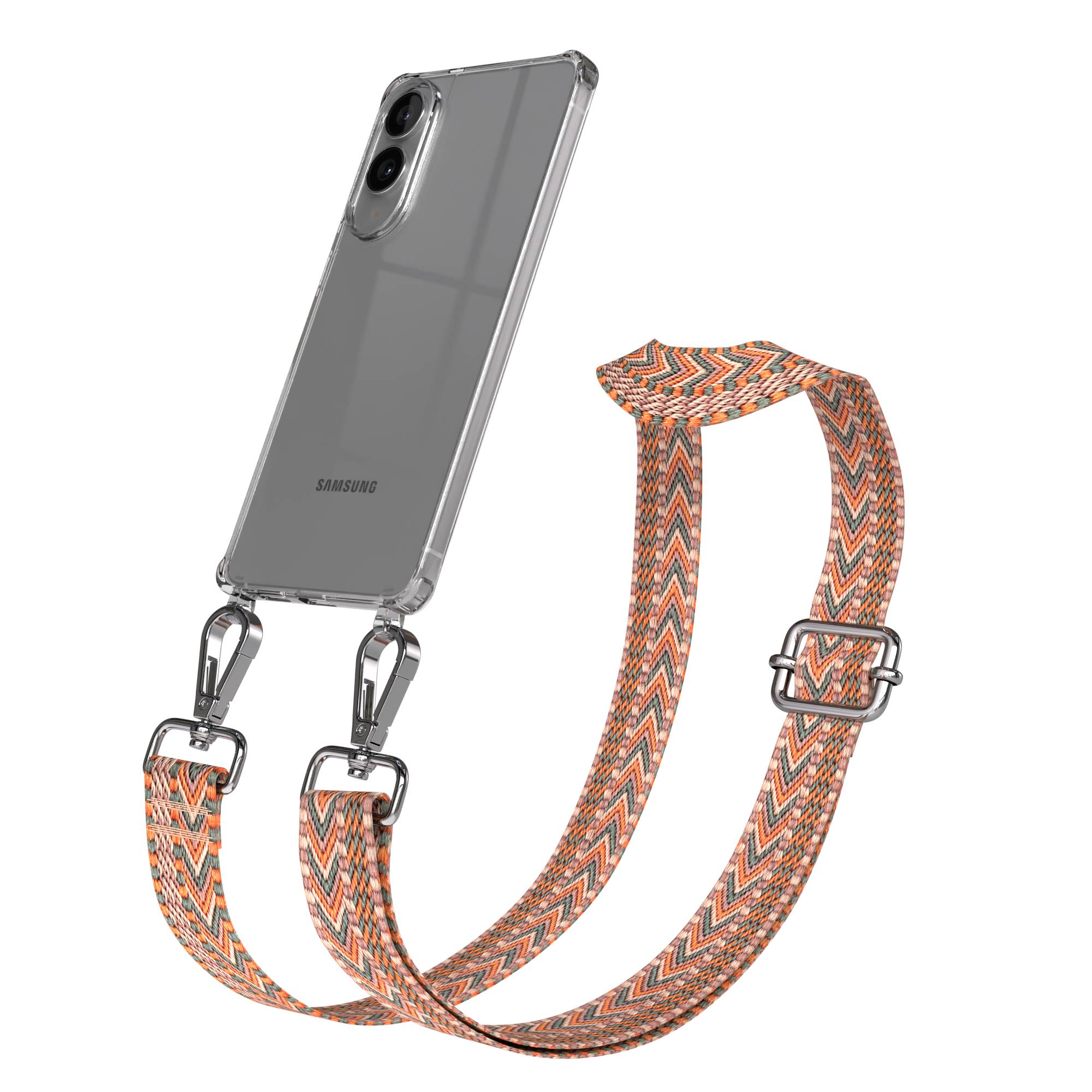 Samsung Galaxy S25 Edge Handykette mit Boho Band und verstellbarem Trageriemen 
