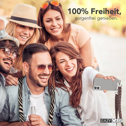 Samsung Galaxy S25 Edge Handykette mit Boho Band und verstellbarem Trageriemen 