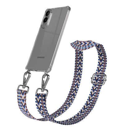 Samsung Galaxy S25 Edge Handykette mit Boho Band und verstellbarem Trageriemen 