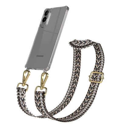 Samsung Galaxy S25 Edge Handykette mit Boho Band und verstellbarem Trageriemen 