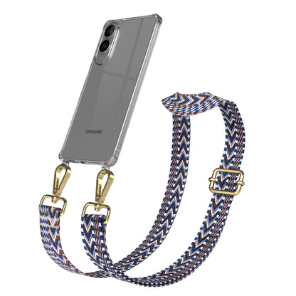 Samsung Galaxy S25 Edge Handykette mit Boho Band und verstellbarem Trageriemen 