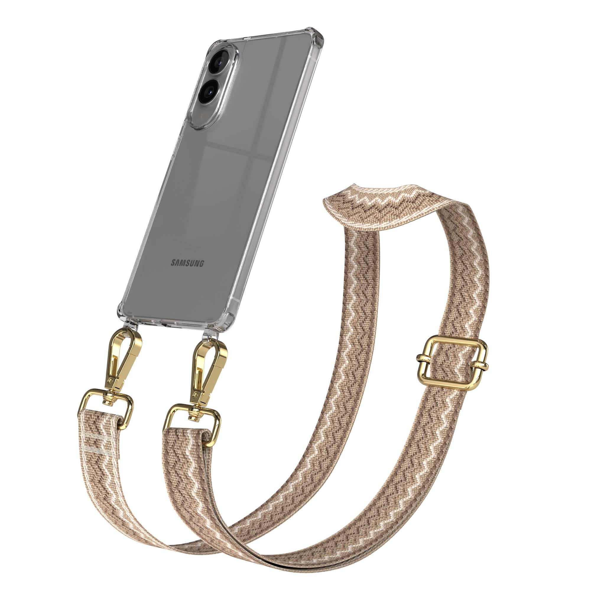 Samsung Galaxy S25 Edge Handykette mit Boho Band und verstellbarem Trageriemen 