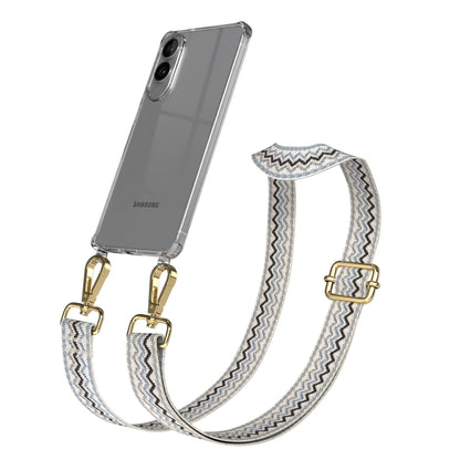 Samsung Galaxy S25 Edge Handykette mit Boho Band und verstellbarem Trageriemen 
