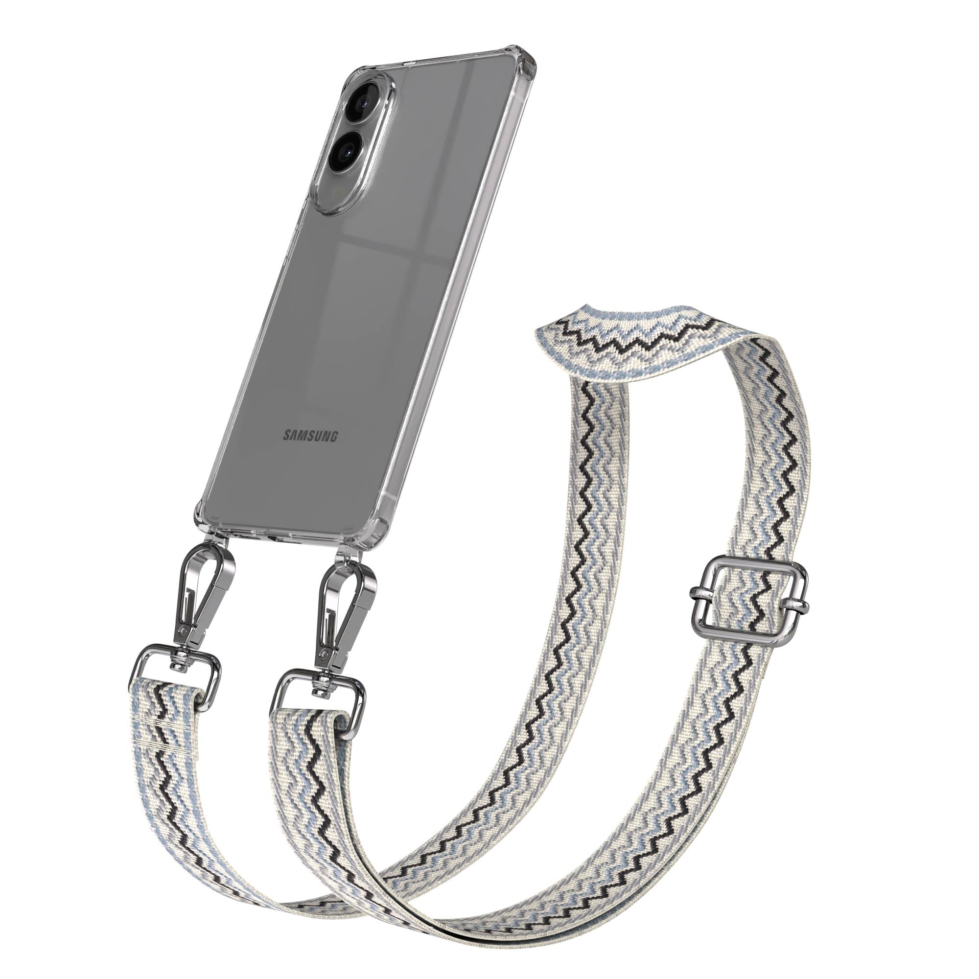 Samsung Galaxy S25 Edge Handykette mit Boho Band und verstellbarem Trageriemen 