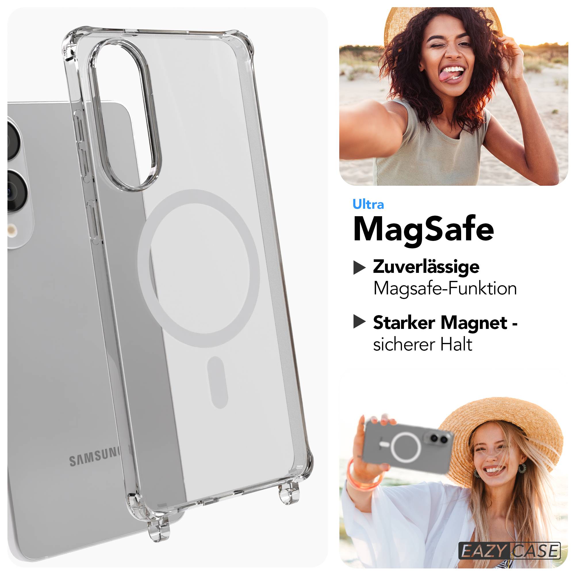 Galaxy S25 Edge transparente Hülle + Kordel mit MagSafe