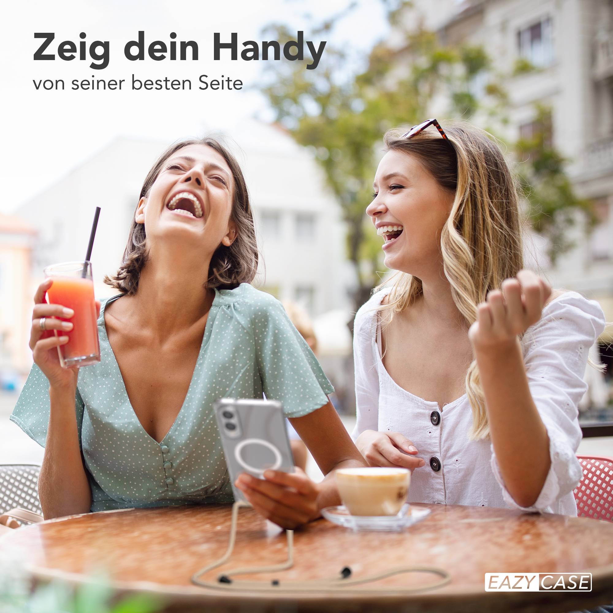 Galaxy S25 Edge transparente Hülle + Kordel mit MagSafe