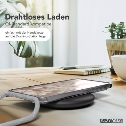 Galaxy S25 Edge transparente Hülle + Kordel mit MagSafe