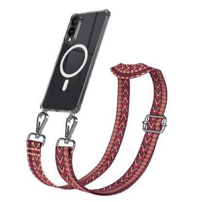 Samsung Galaxy S25 Edge Handykette mit MagSafe Hülle und Boho Trageriemen 