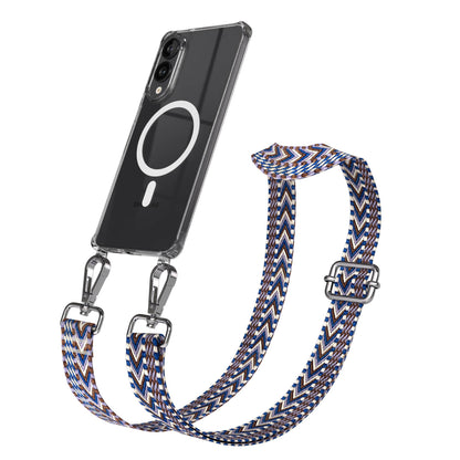 Samsung Galaxy S25 Edge Handykette mit MagSafe Hülle und Boho Trageriemen 