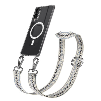 Samsung Galaxy S25 Edge Handykette mit MagSafe Hülle und Boho Trageriemen 