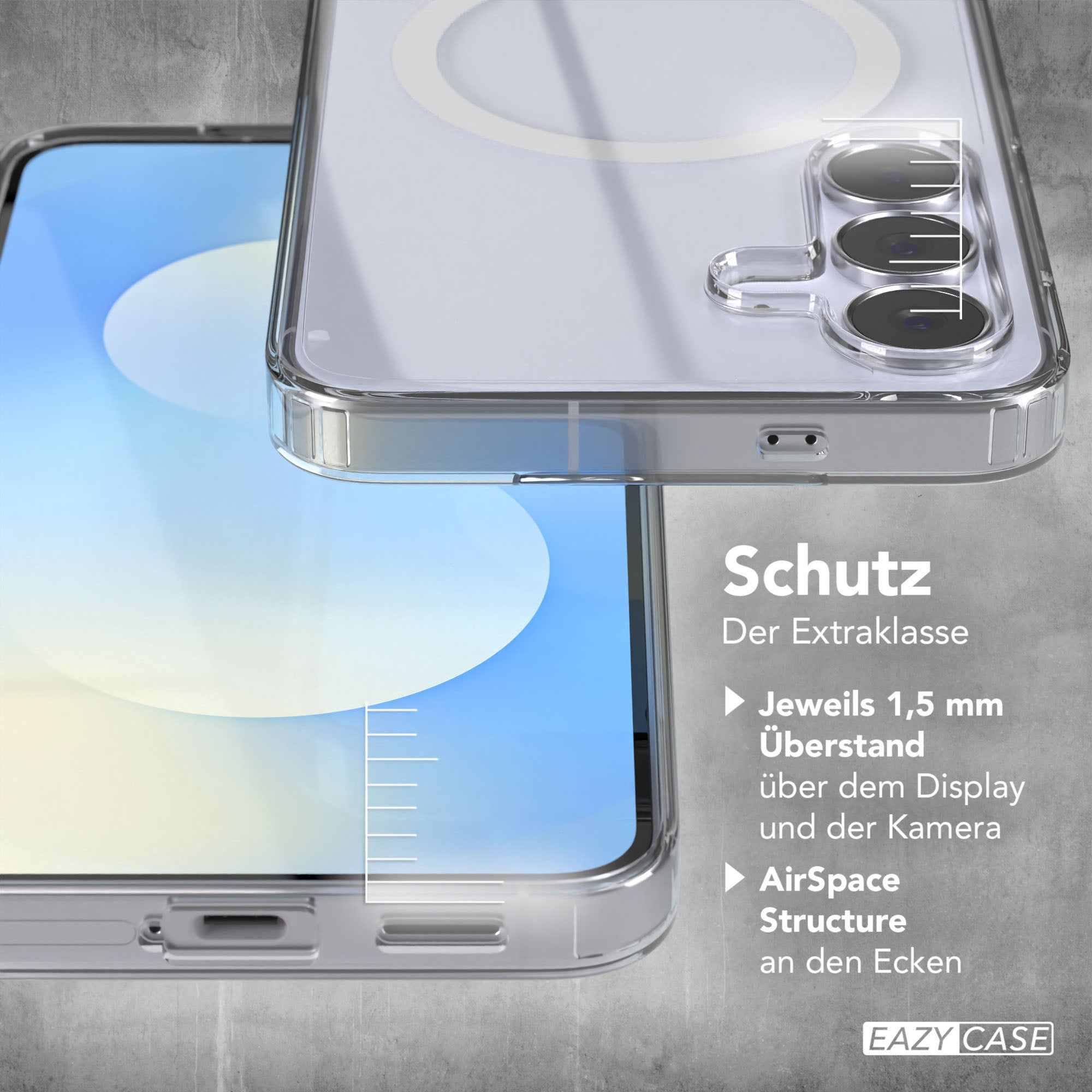 Galaxy S25 FE transparente Hülle mit MagSafe