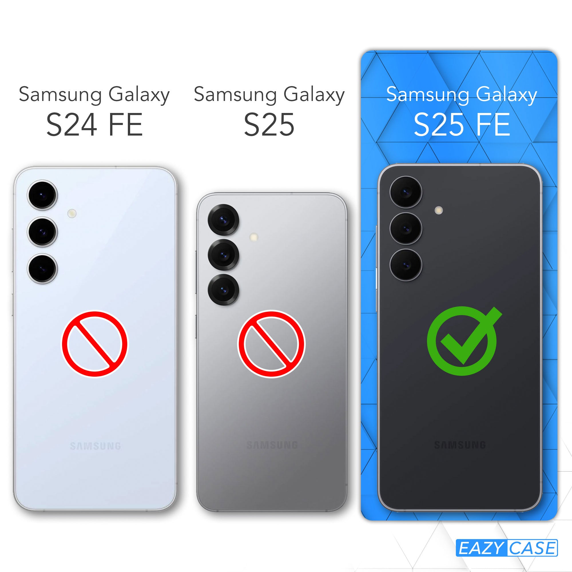 Samsung Galaxy S25 FE transparente Silikonhülle mit Kameraschutz 