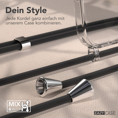 iPhone 17 transparente Hülle + Kordel