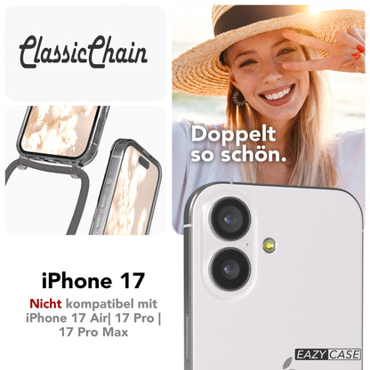 iPhone 17 transparente Hülle + Kordel