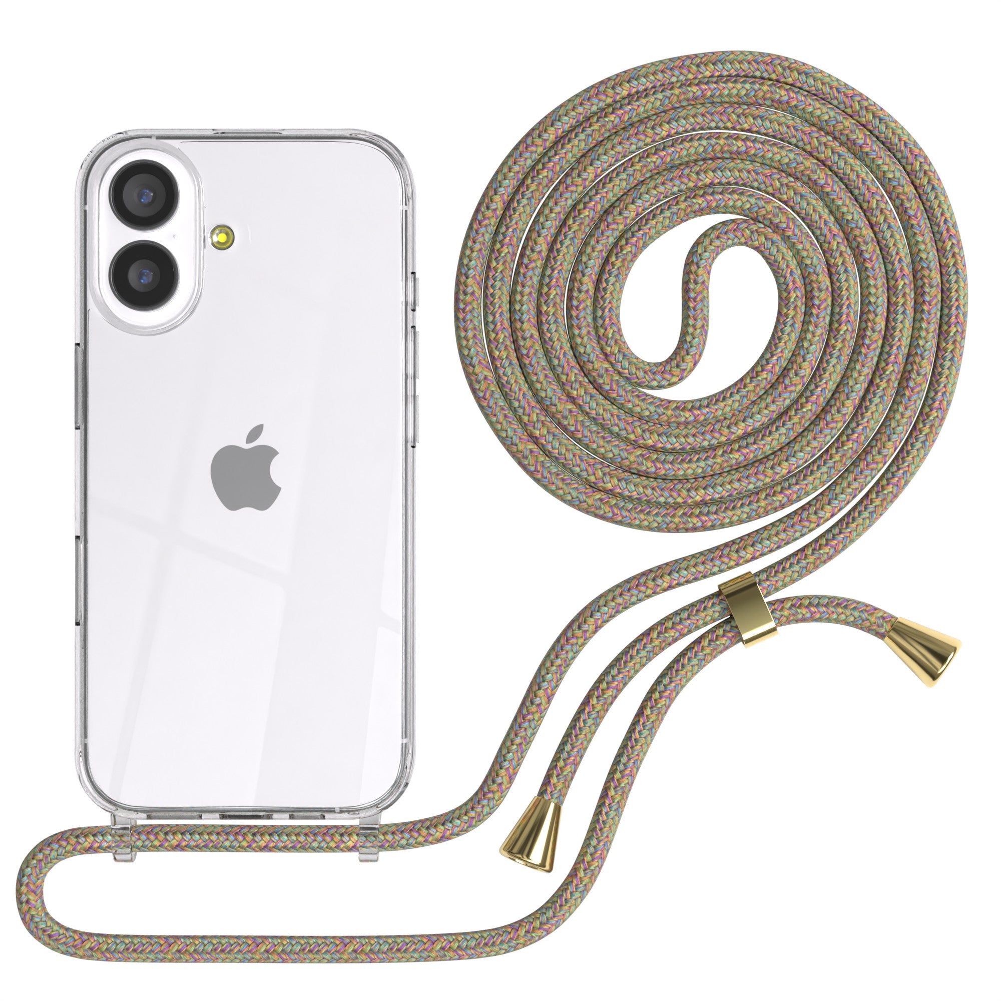 iPhone 17 transparente Hülle + Kordel