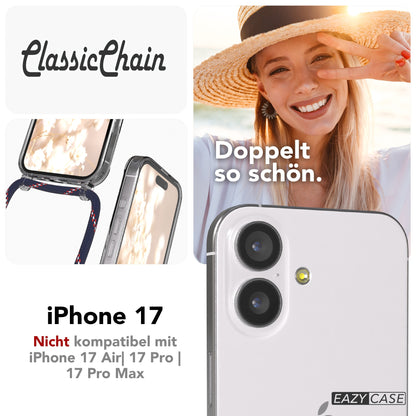 iPhone 17 transparente Hülle + Kordel