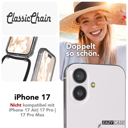 iPhone 17 transparente Hülle + Kordel