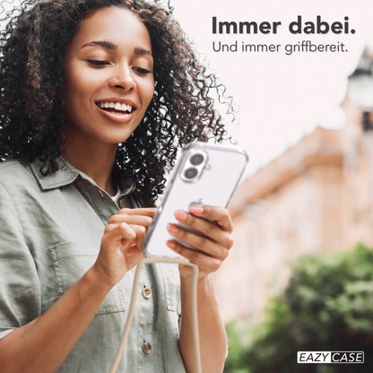 iPhone 17 transparente Hülle + Kordel