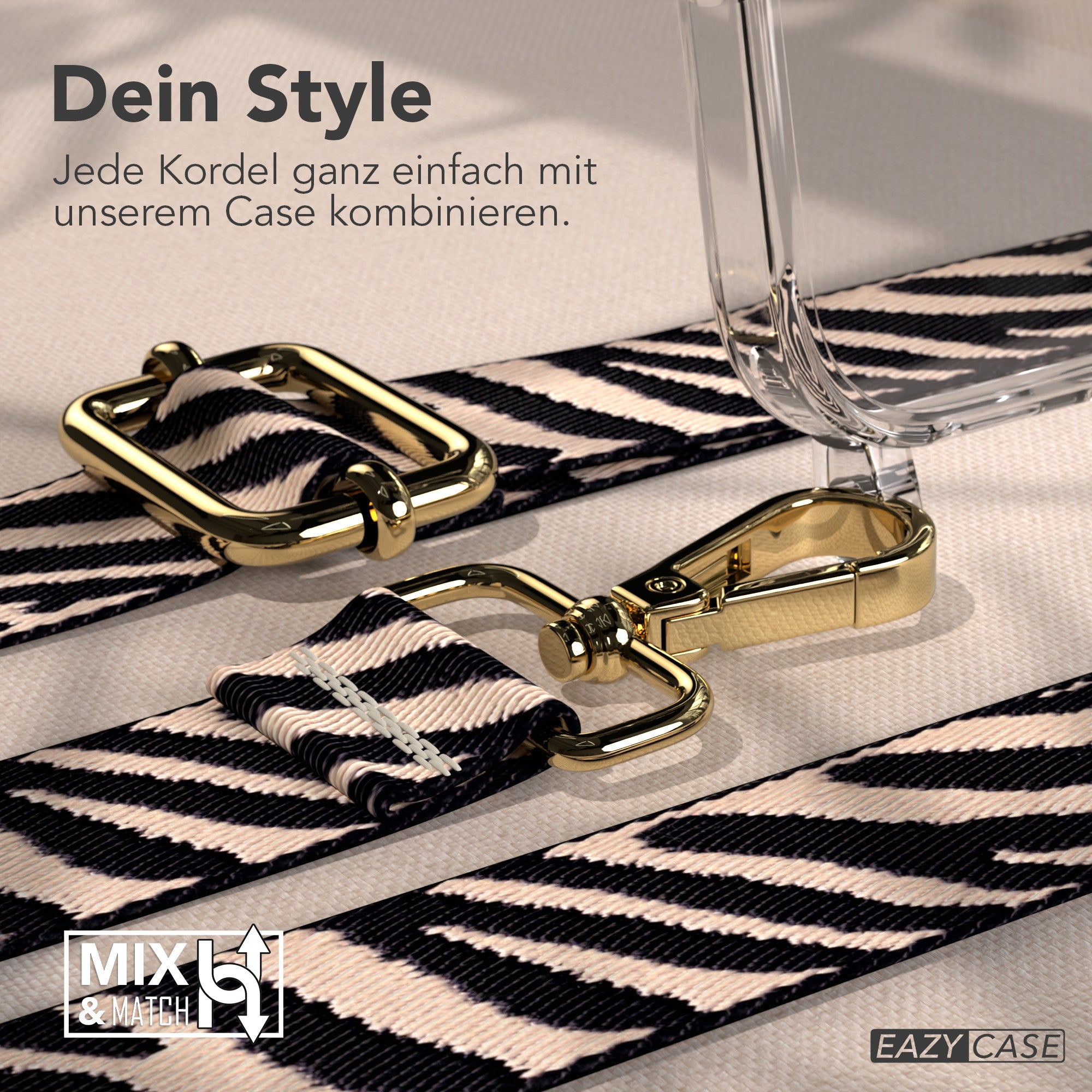 iPhone 17 Handykette verstellbar Boho Style EAZY CASE Phone Strap 