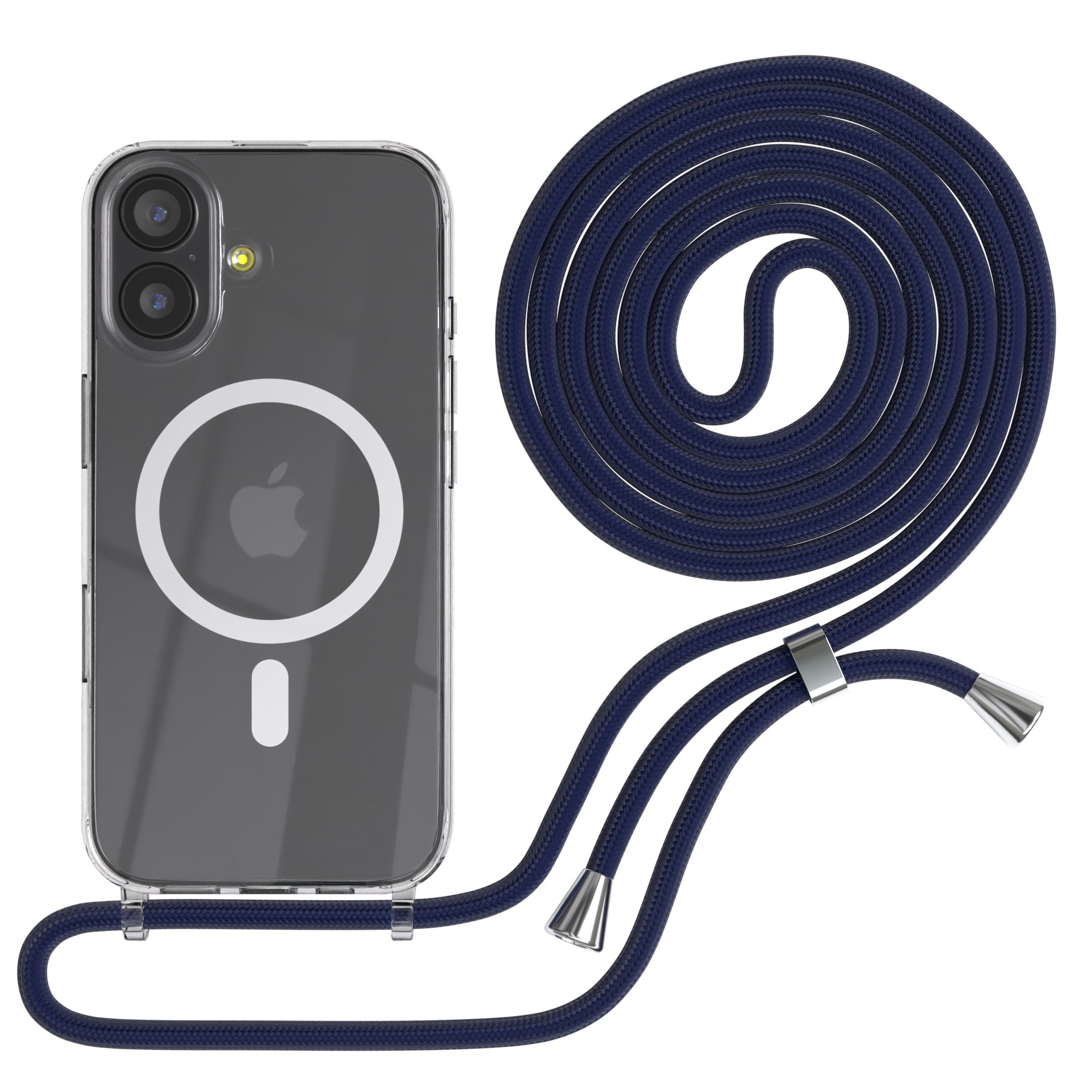 iPhone 17 transparente Hülle + Kordel mit MagSafe