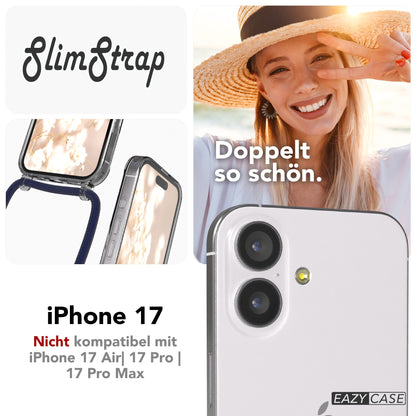 iPhone 17 transparente Hülle + Kordel mit MagSafe