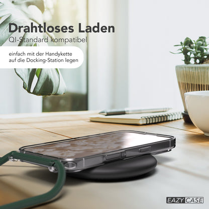 iPhone 17 transparente Hülle + Kordel mit MagSafe