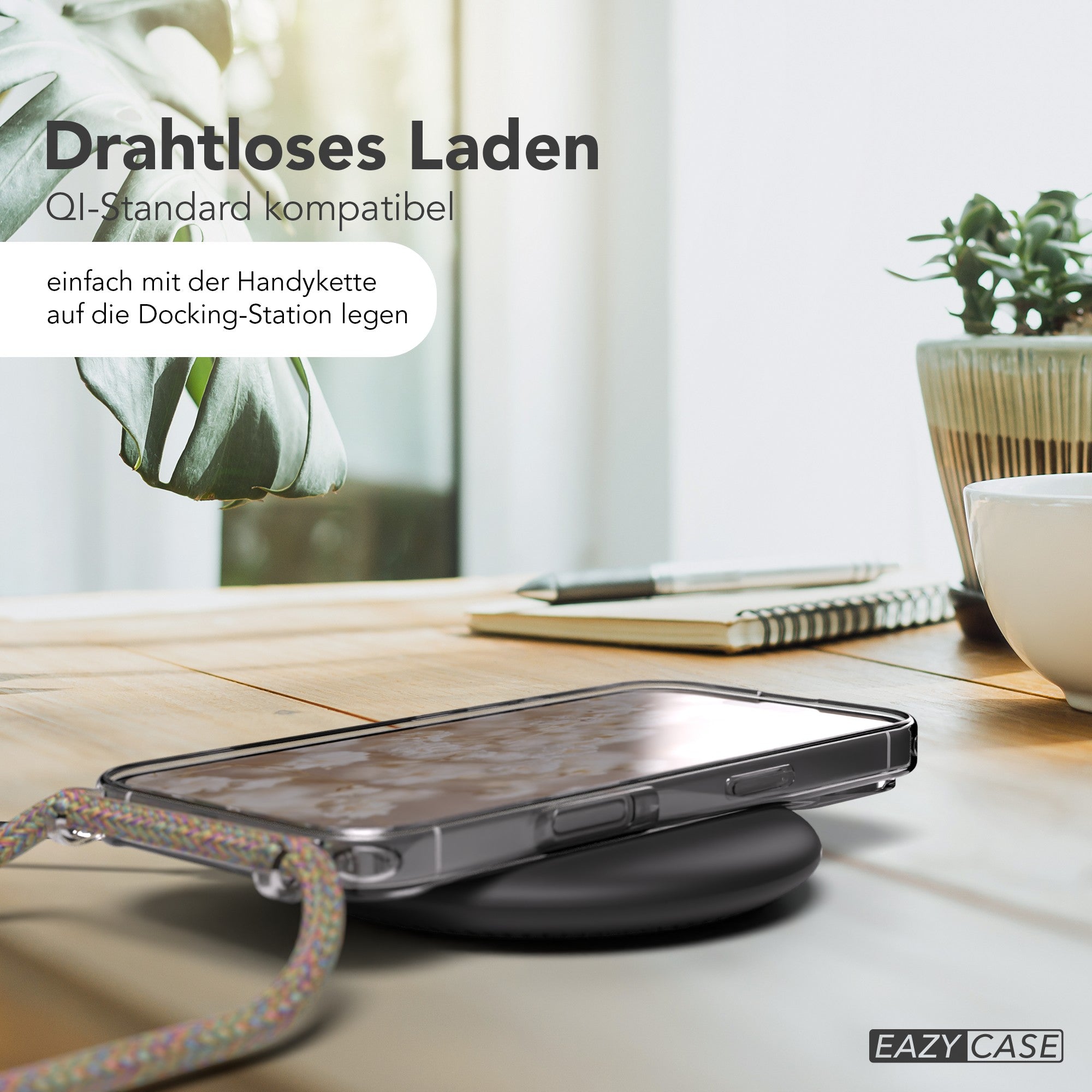 iPhone 17 transparente Hülle + Kordel mit MagSafe