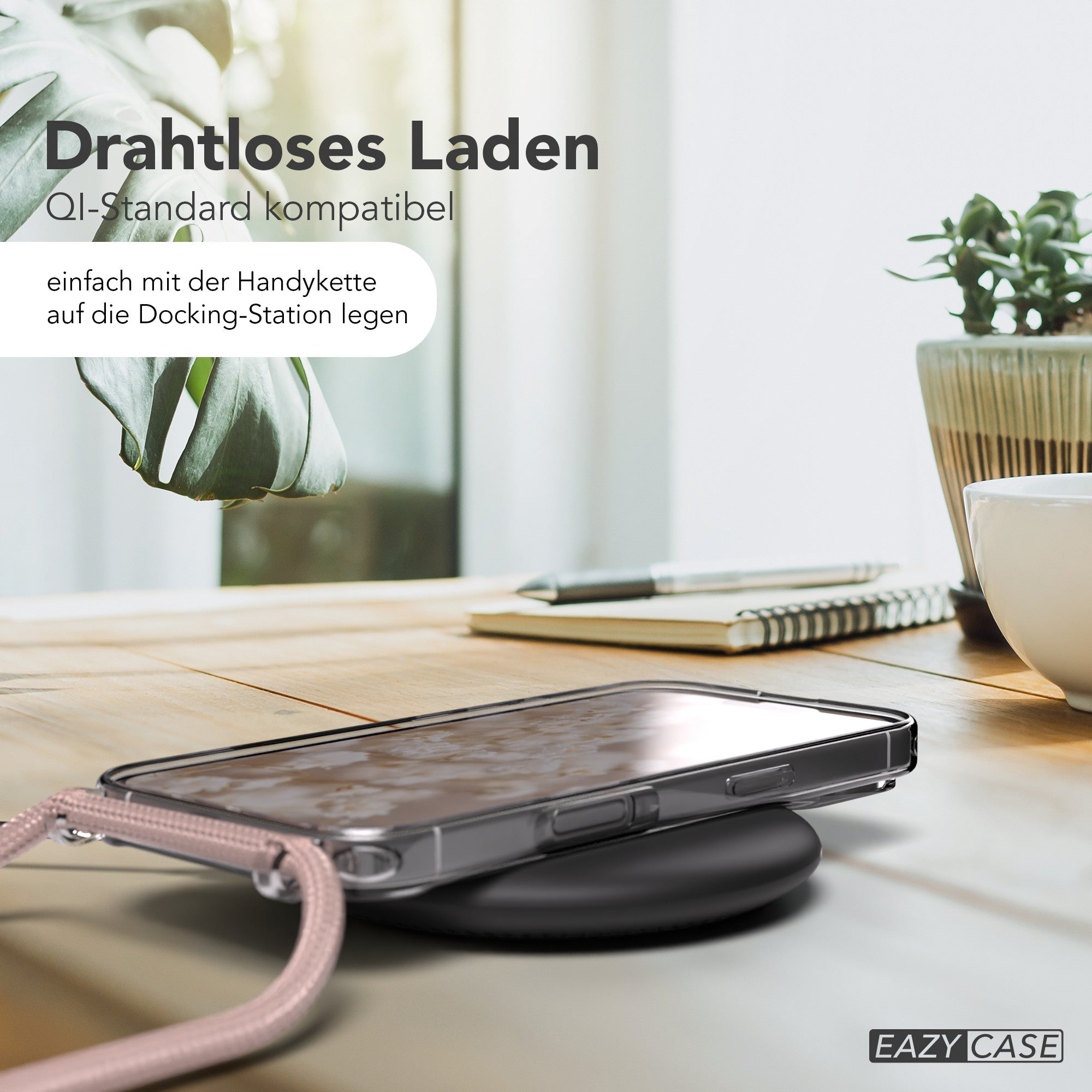 iPhone 17 transparente Hülle + Kordel mit MagSafe