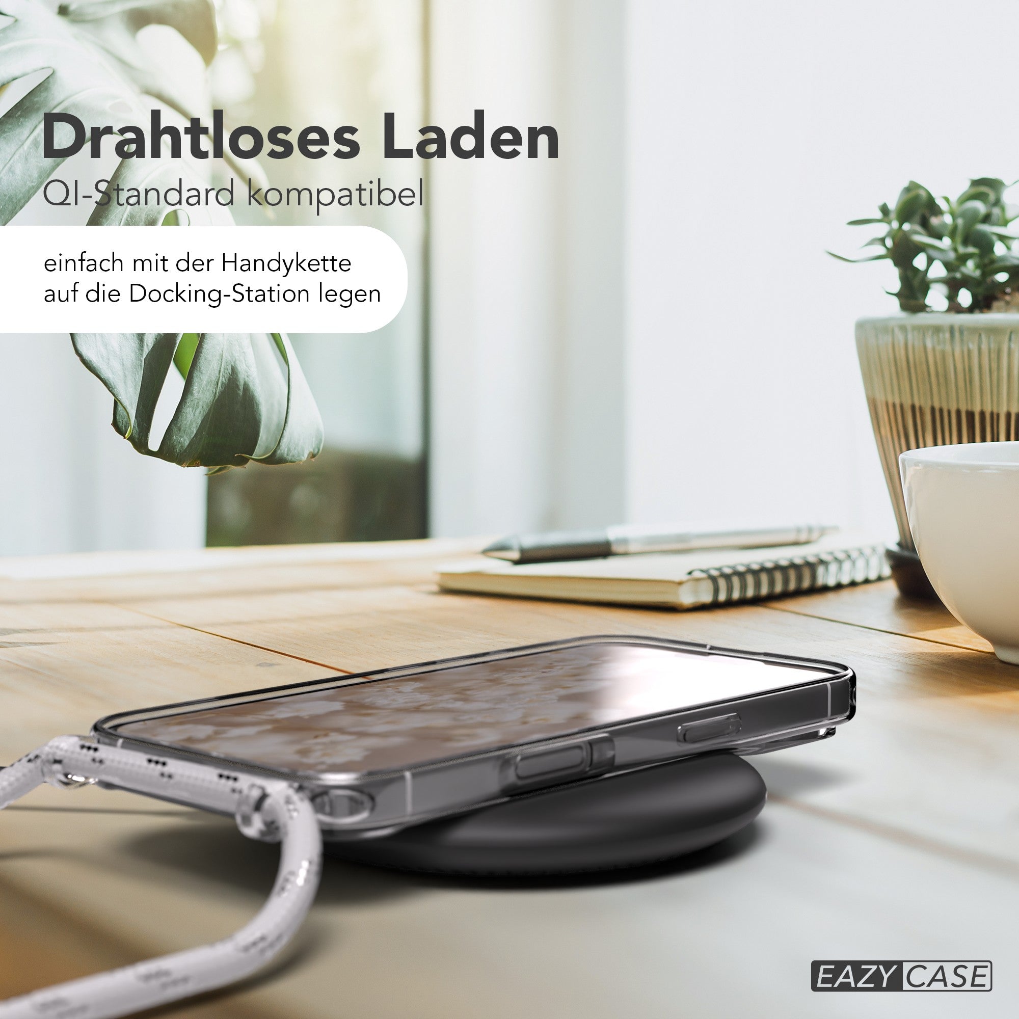 iPhone 17 transparente Hülle + Kordel mit MagSafe