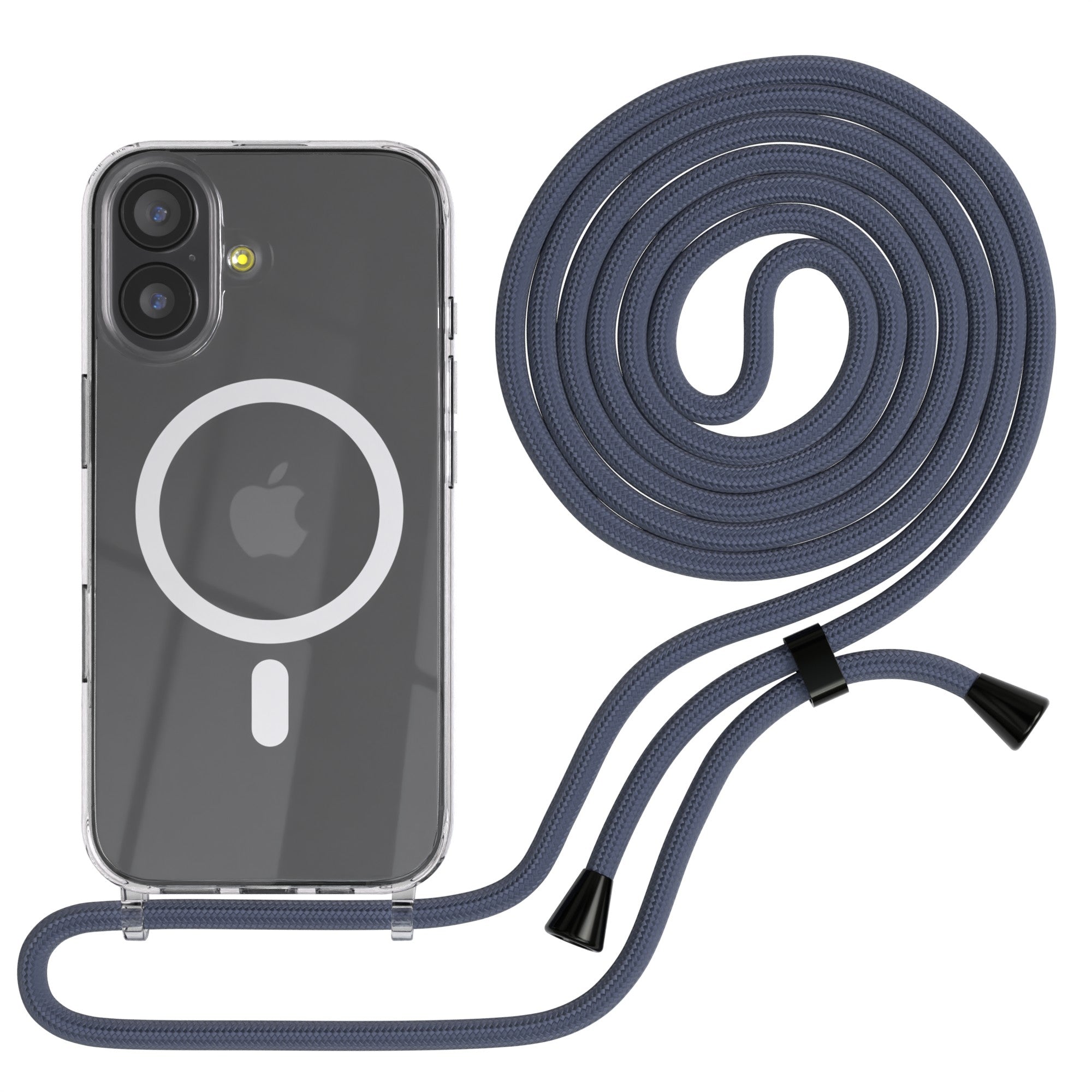 iPhone 17 transparente Hülle + Kordel mit MagSafe