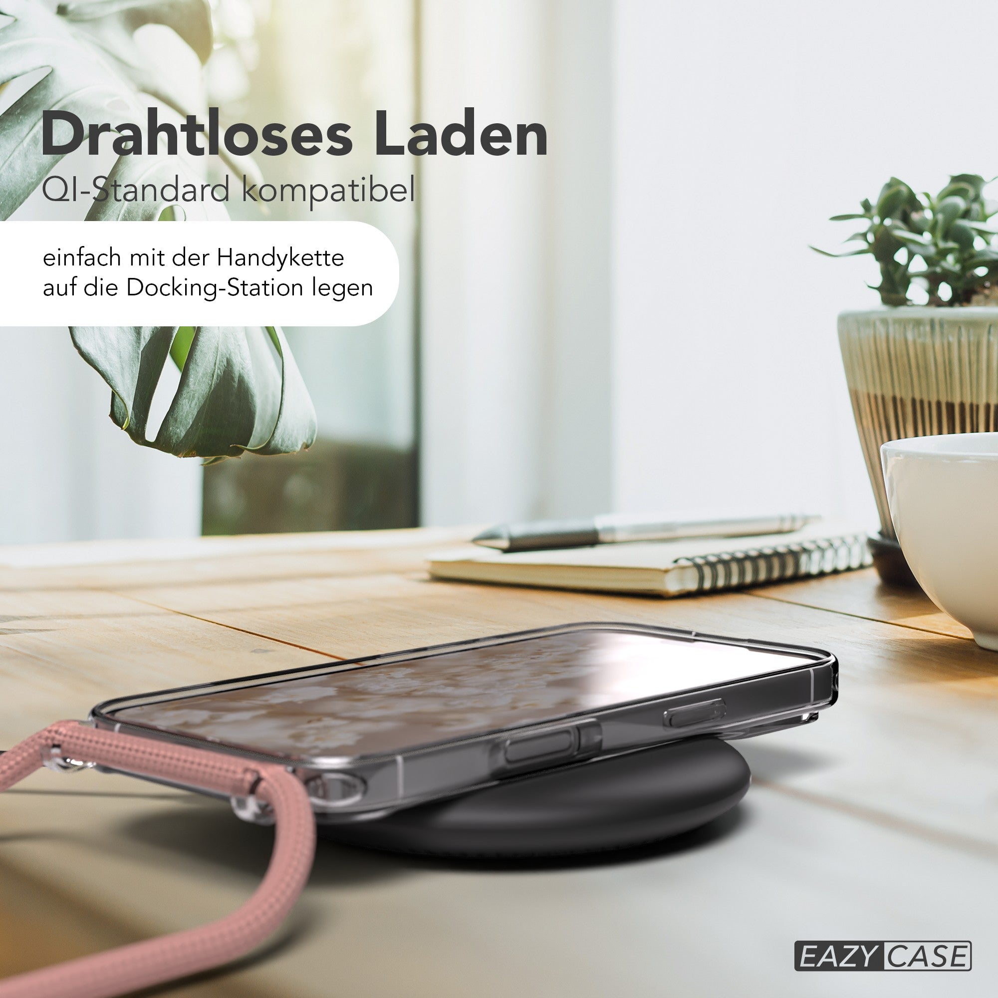 iPhone 17 transparente Hülle + Kordel mit MagSafe