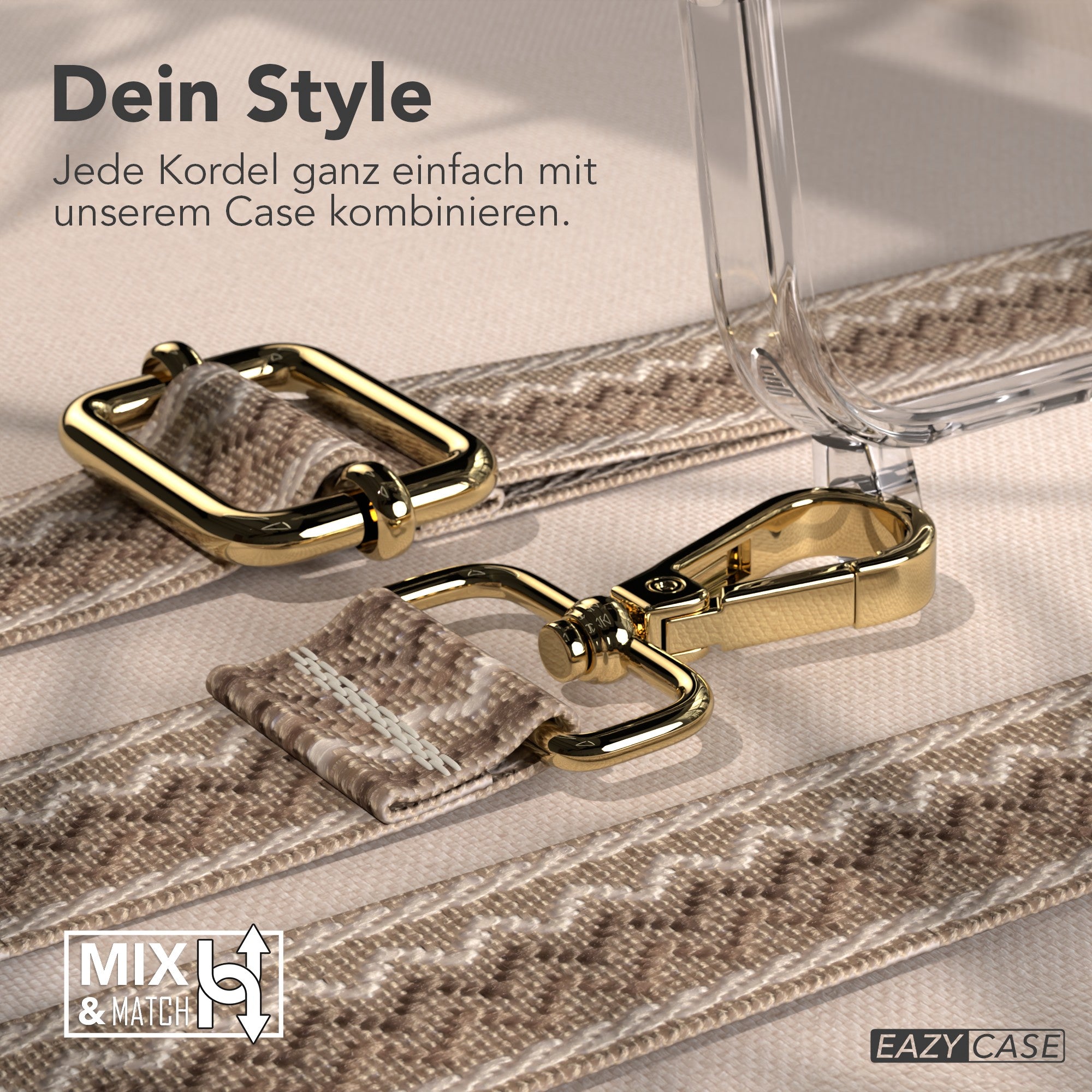 iPhone 17 MagSafe Handykette mit verstellbarem Boho Band EAZY CASE 